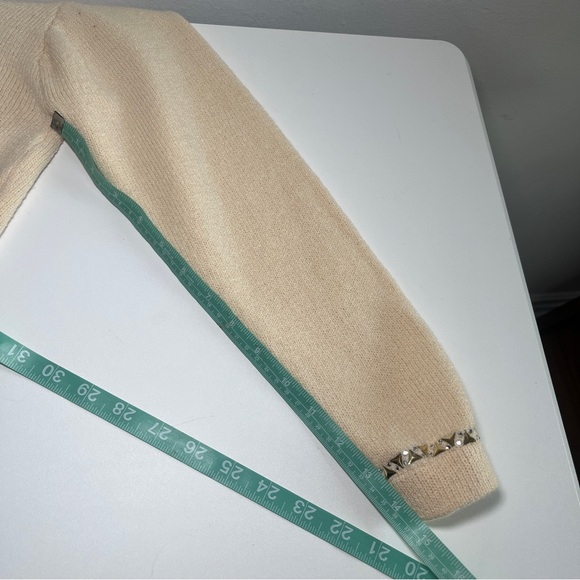 St. John gem studded cardigan sweater top - cropped Size 4 - Picture 9 of 11